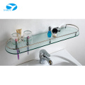 Direct factory single tier shower glass shelf bathroom corner shelf